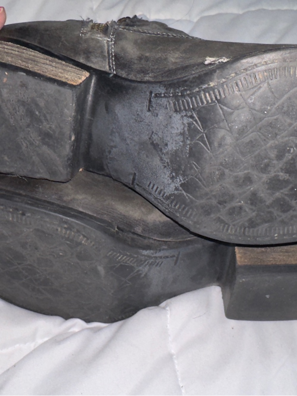 Circle G leather grey ankle Boots w/Braided Wrap straps  size 9 - Picture 5 of 15